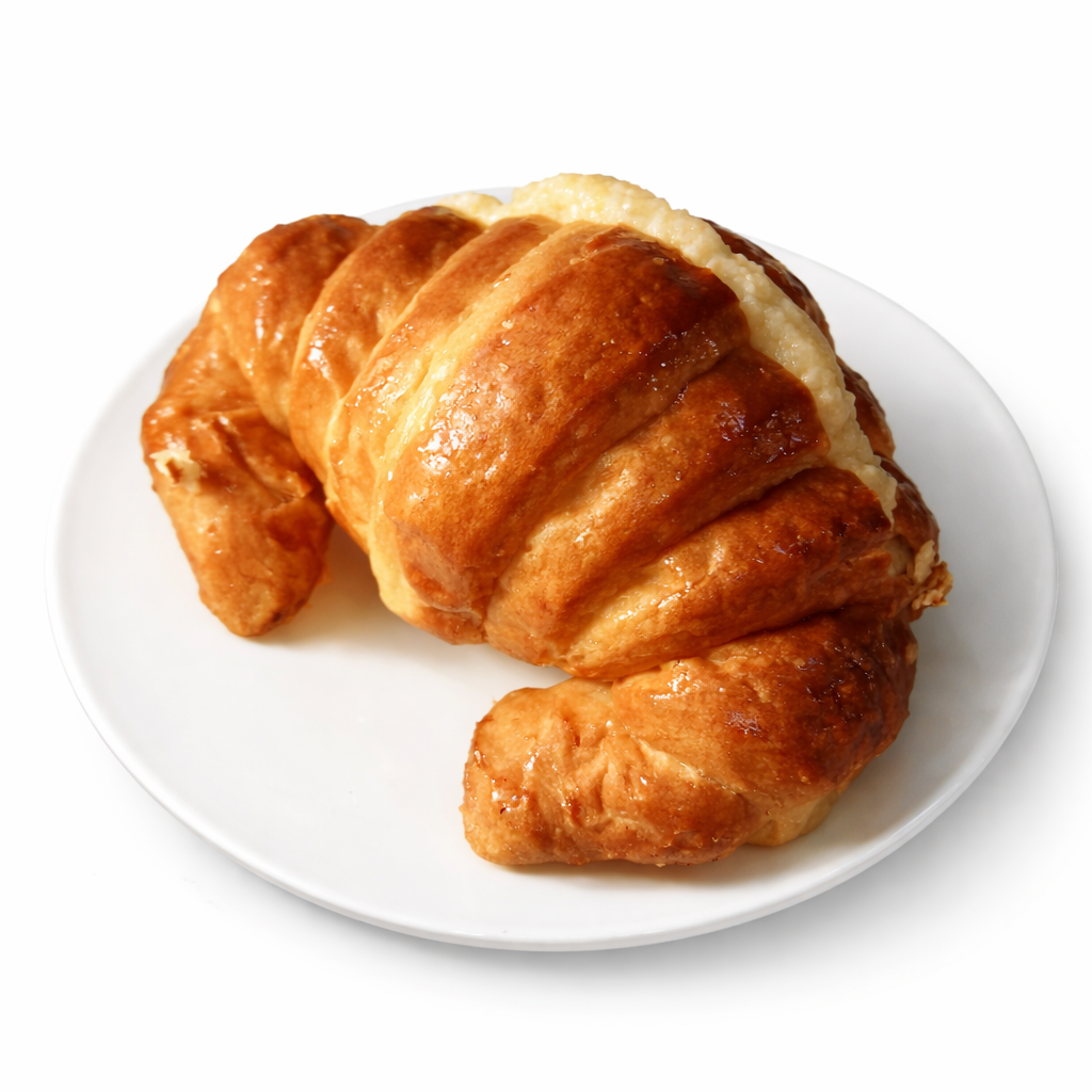 Croissant con Crema Pastelera